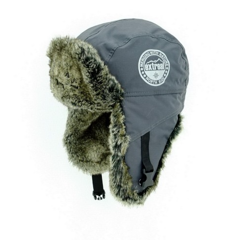 Шапка-ушанка Extreal «Тикси» Мех Шиншилла Мембрана Тёмно-серый XL