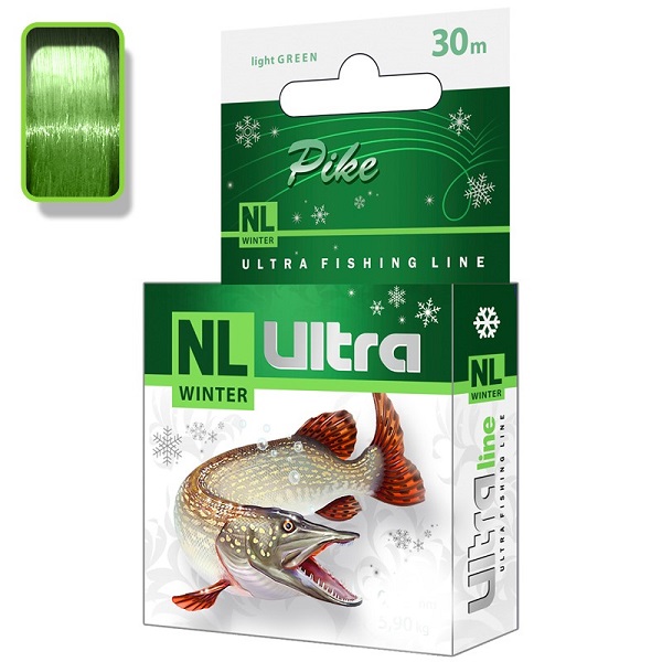Леска зимняя AQUA NL ULTRA PIKE (Щука) 0,25мм 6,70кг 30м